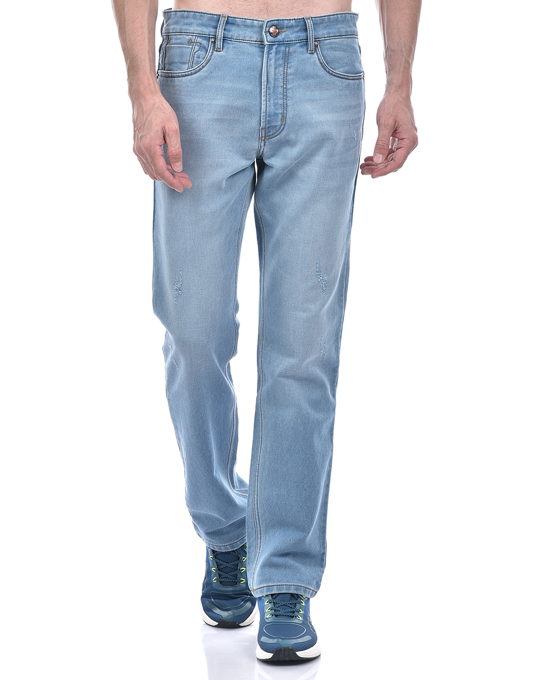 Numero Uno Men Solid Light Blue Jeans